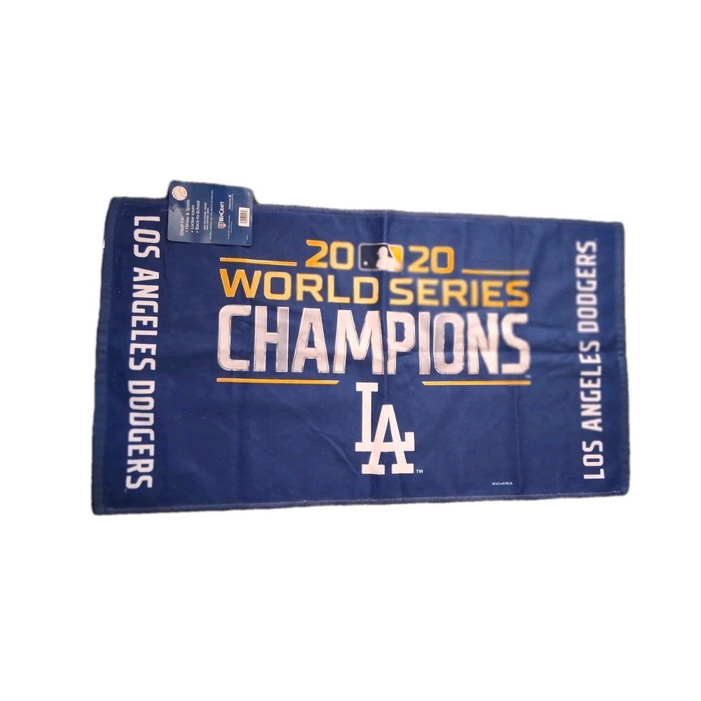 Los Angeles Dodgers Bench Towel 22" x 40" 2020 World Champions Rally Towel